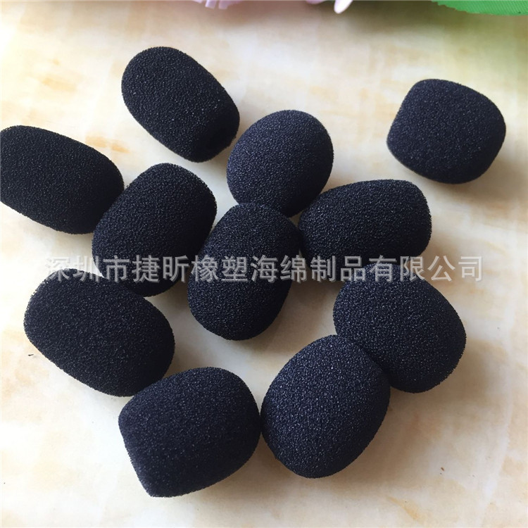 厂家供应 无线蓝牙话筒咪套 黑色海绵套 高密度话筒套批发