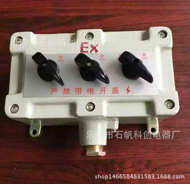 铸铝防爆2开 3开