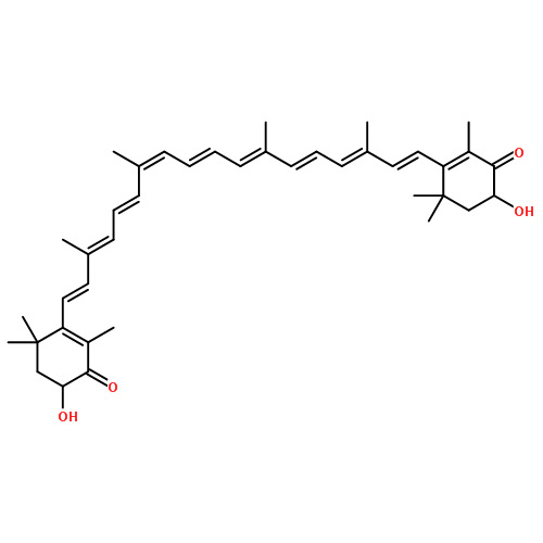 虾青素 分子结构