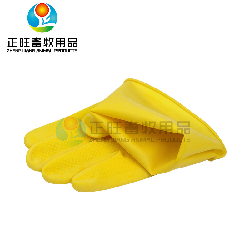 Guantes de látex veterinarios para inseminación artificial de bueyes y caballos para examen rectal Guantes de goma múltiple Guantes de látex de tendones de toro