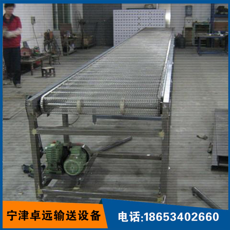 饼干网带输送机 雪饼食品网带输送机 机械设备及行业流水线