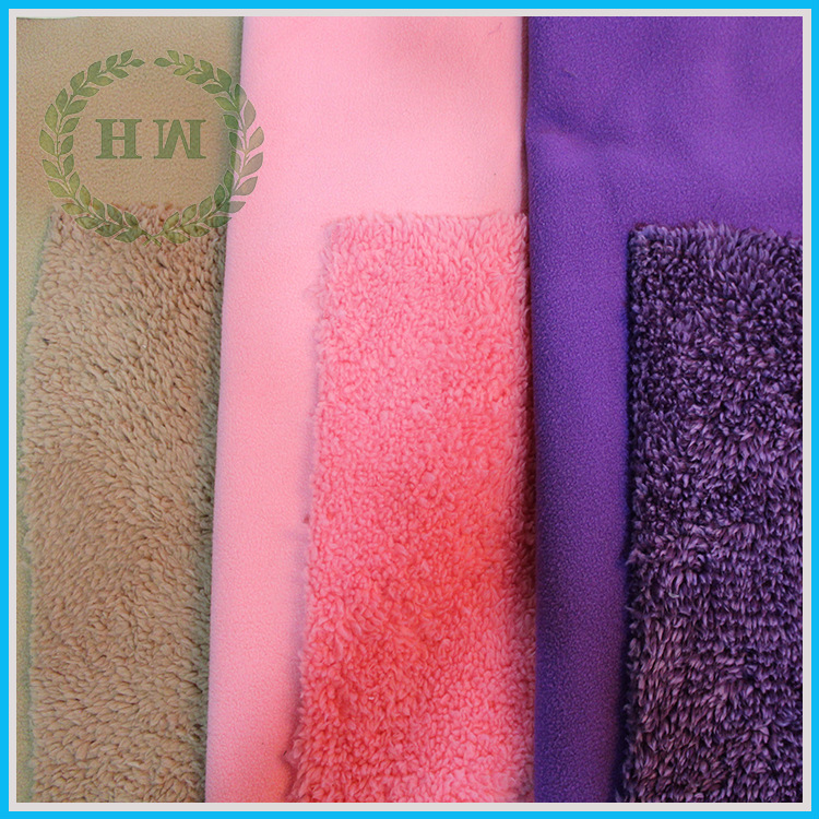 麂皮绒复合羊羔绒 秋冬保暖鹿皮绒女筒靴 时尚鞋材布料