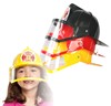 Children's plastic toy fire hat 119 stage performance with a hood firefighter Sam