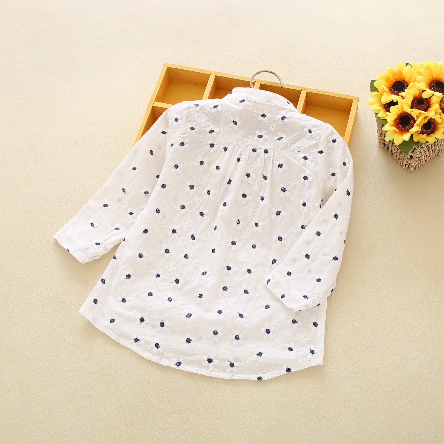 Chemise fille à manche longue - Ref 2086764 Image 8