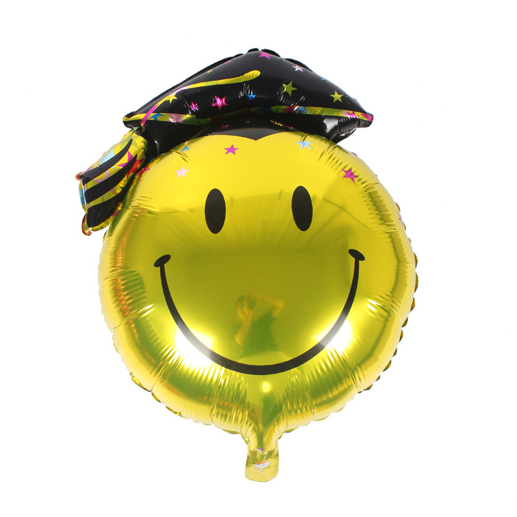 Cara Sonriente Película De Aluminio Globo Paseo Globos display picture 2