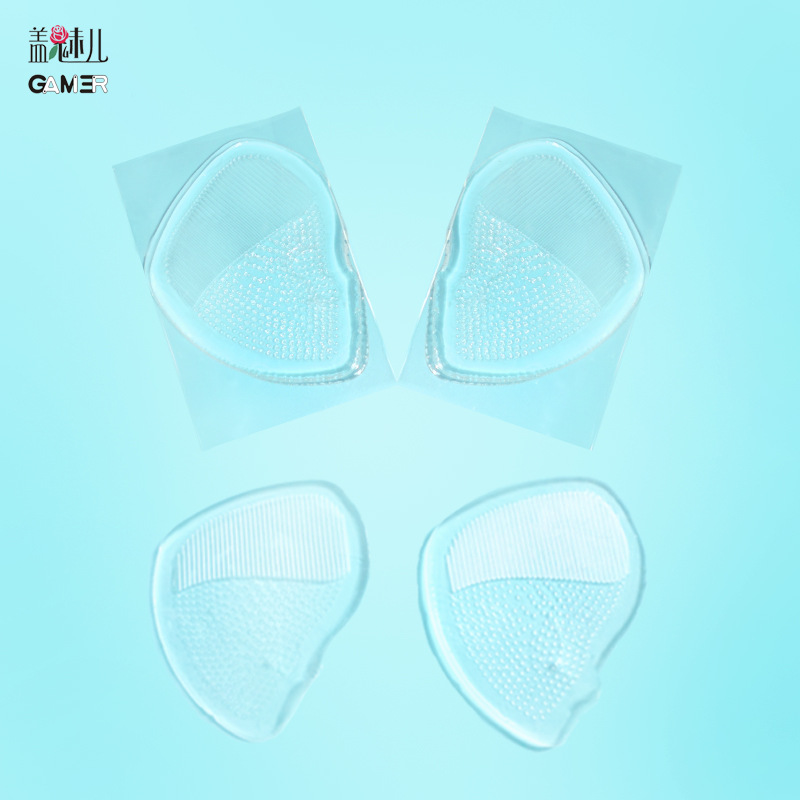 半码垫 厂家定制8克高跟鞋定制减震硅胶护垫脚透明前掌垫半码鞋垫