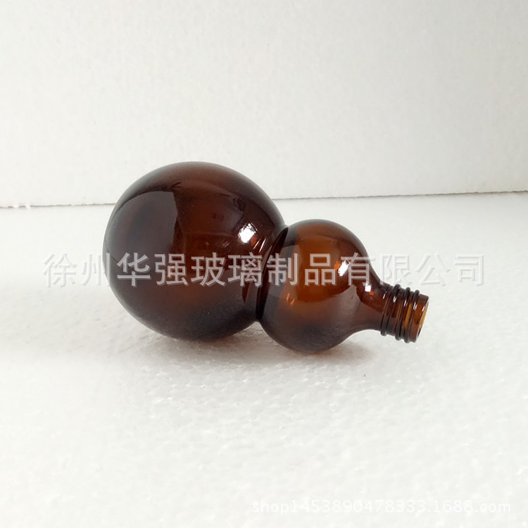 芦精油瓶茶色玻璃瓶化妆品分装瓶单葫芦胶头喷滴管瓶厂家直销