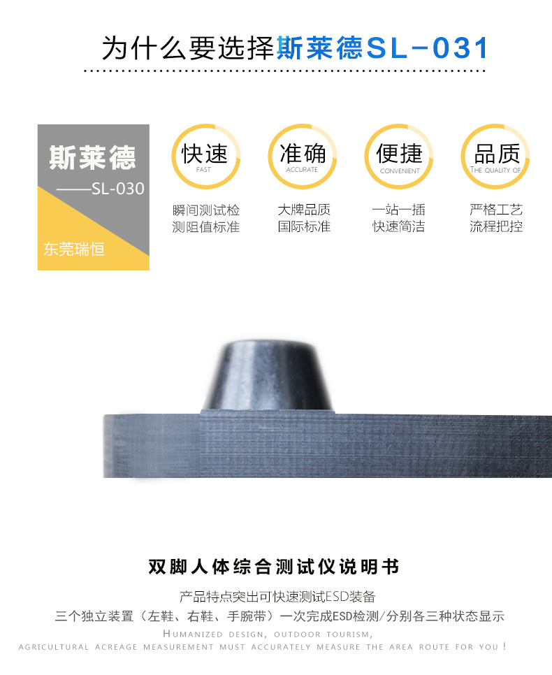 斯萊德sl-031人體靜電綜合測試機