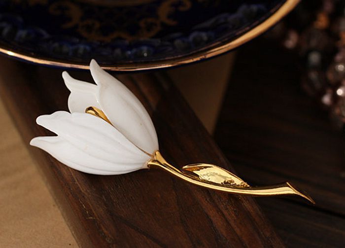 18g Weight Corsage, Brooches Classification Cocktail Party Occasion Alloy Material Tree, Flower Pattern All Seasons Season Women's Gender Retro Style Retro Pin Tree Flower Alloy Women's Corsage Brooches 4