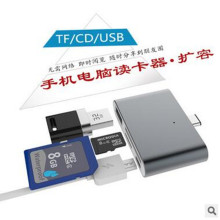 适用MIDILL私模type-c手机OTG多功能读卡器超薄HUB便携PD充电