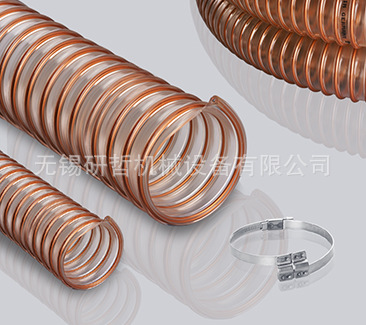 意大利IPL钢丝半透明PU软管/重型静电耐磨软管/内壁光滑/阻燃管