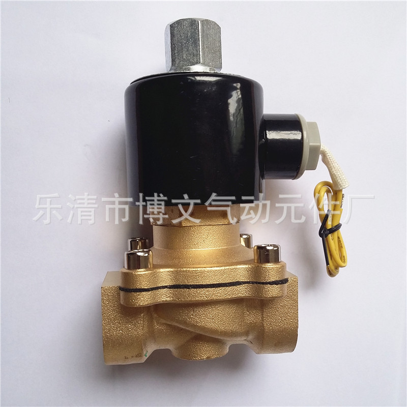2WT200-20 常开2W200-20K疏水管道DN20电磁阀 6分铜体两通阀