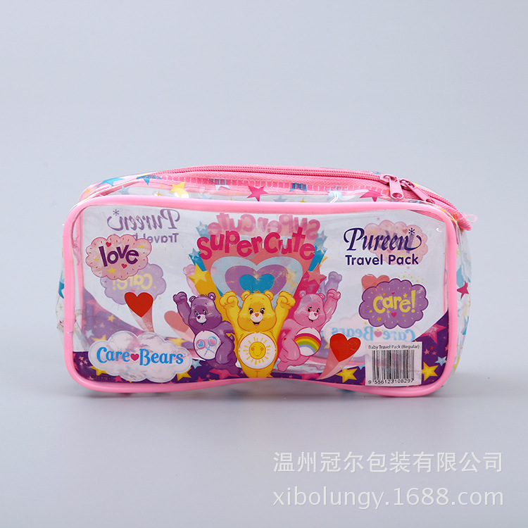 厂家批发卡通PVC袋子定 制彩色收纳礼品袋玩具收纳拉链包装塑料袋