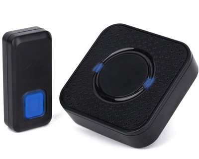 wholesale household Wireless doorbell 55 Ringtone 300 Meters remote control distance British regulations/EU regulations/U.S. regulations black