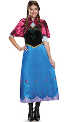 Anna Costume Adult Frozen Elsa Princess Dress Halloween One Piece Dropshipping