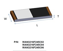 ��Ƭ�쾀 WAN3216F245C04 �NƬ3216 L Ant 2.45G ���ڴ��팣�u