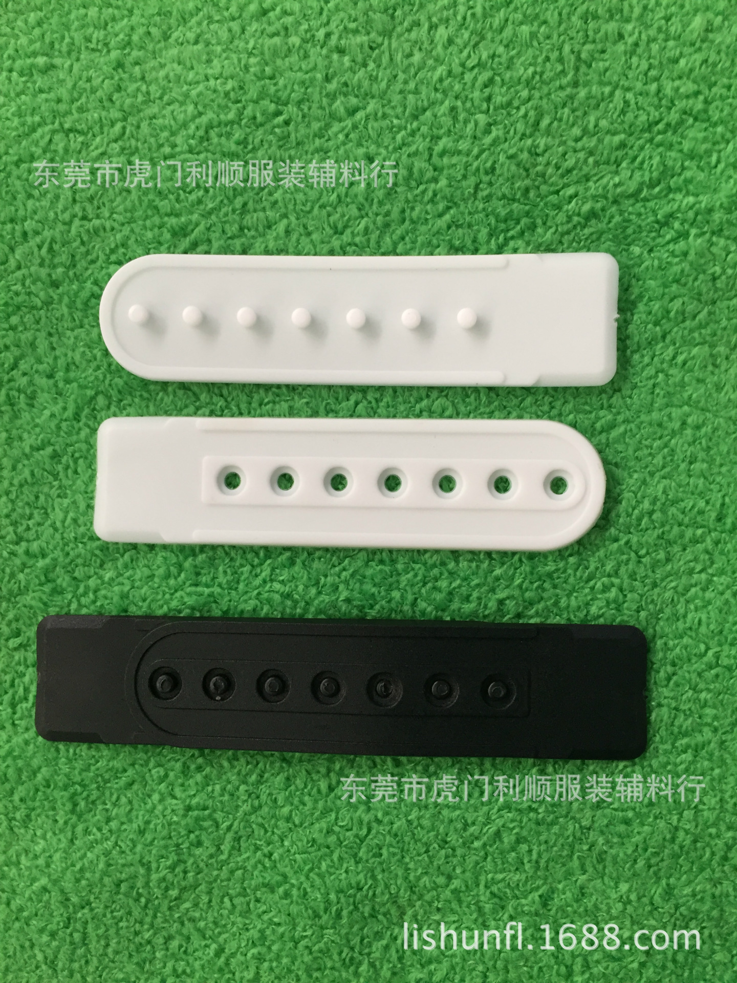 厂家塑料帽扣 七孔排扣 帽子调节扣 帽扣带调节扣 黑白彩色-阿里巴巴