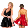 foreign trade explosion black red PVC imitation leather skirt