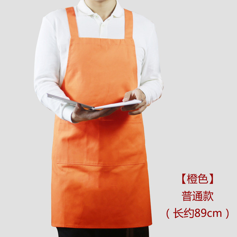 Yanchao puro algodón estilo coreano moda publicidad delantal cocina tienda de café a prueba de aceite ropa de trabajo impermeable logotipo personalizado hombres y mujeres