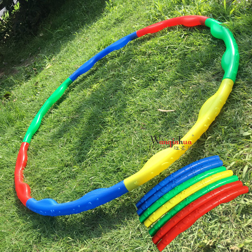 Hula hoop 7-section printed hula hoop children's fitness hula hoop acupressure removable free combination hula hoop