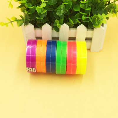 學生爆款文具膠帶 彩色透明膠布辦公用品小膠帶廠家直銷現貨批發