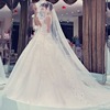 The new summer wedding bride wedding dress Korean shoulder Qi thin trailing bra size female