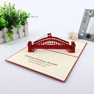 Sophisticated three dimensional postcard, origami, DIY, custom-made, 3D