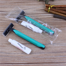 厂家直销酒店宾馆客房一次性用品剃须刀套装 有偿用品刮胡刀批发