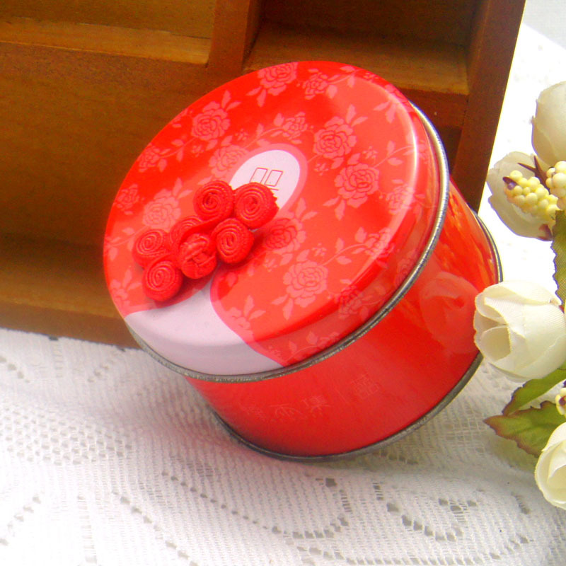 中式复古马口铁喜糖盒 创意中国红祥云铁盒 婚庆回礼包装礼品盒