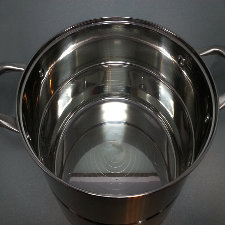 The manufacturer's stainless steel double-layer steamer with a double bottom is a high-end multi-functional gift steamer for household use detail image 7