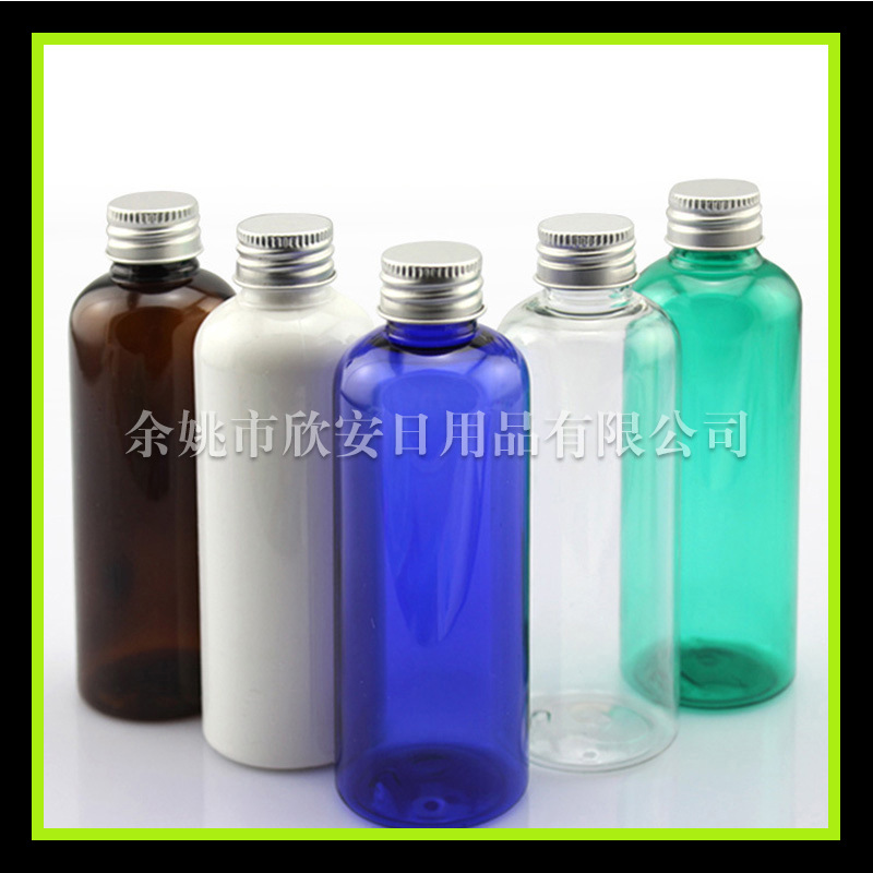 100ml彩色塑料瓶铝盖pet瓶 洗发水瓶100ml纯露分装瓶 香精塑料瓶