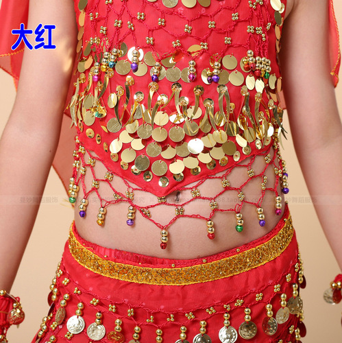 New children's belly dance clothing, practice children's Indian dance performance costumes, children's chili bellyband tops