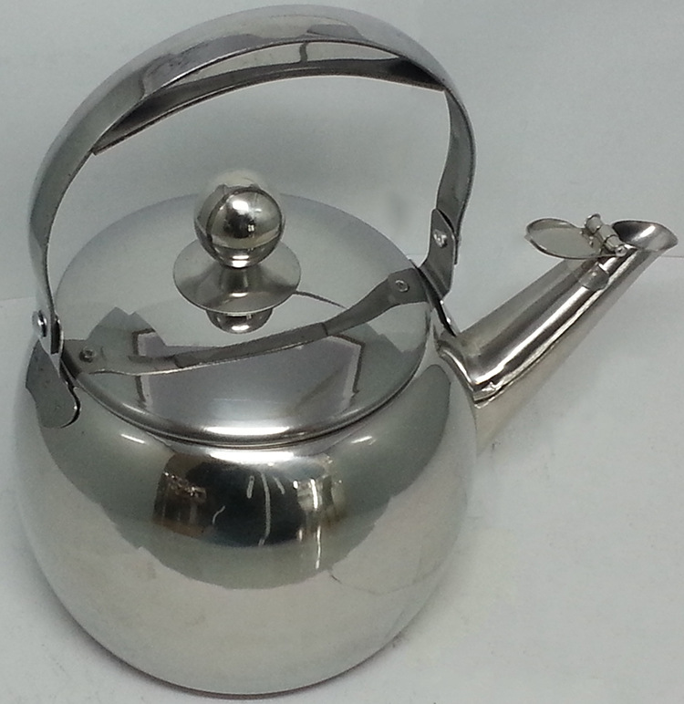 Factory direct sales of stainless steel water kettles for export, European-style round kettles, household multi-functional water kettles, steel handle water kettles wholesale detail image 2