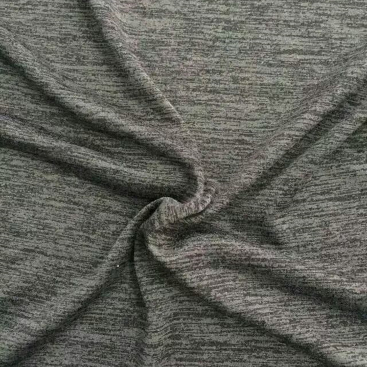 T恤针织纬编吸湿排汗速干荧光染色全涤低弹阳离子单面布汗布透气