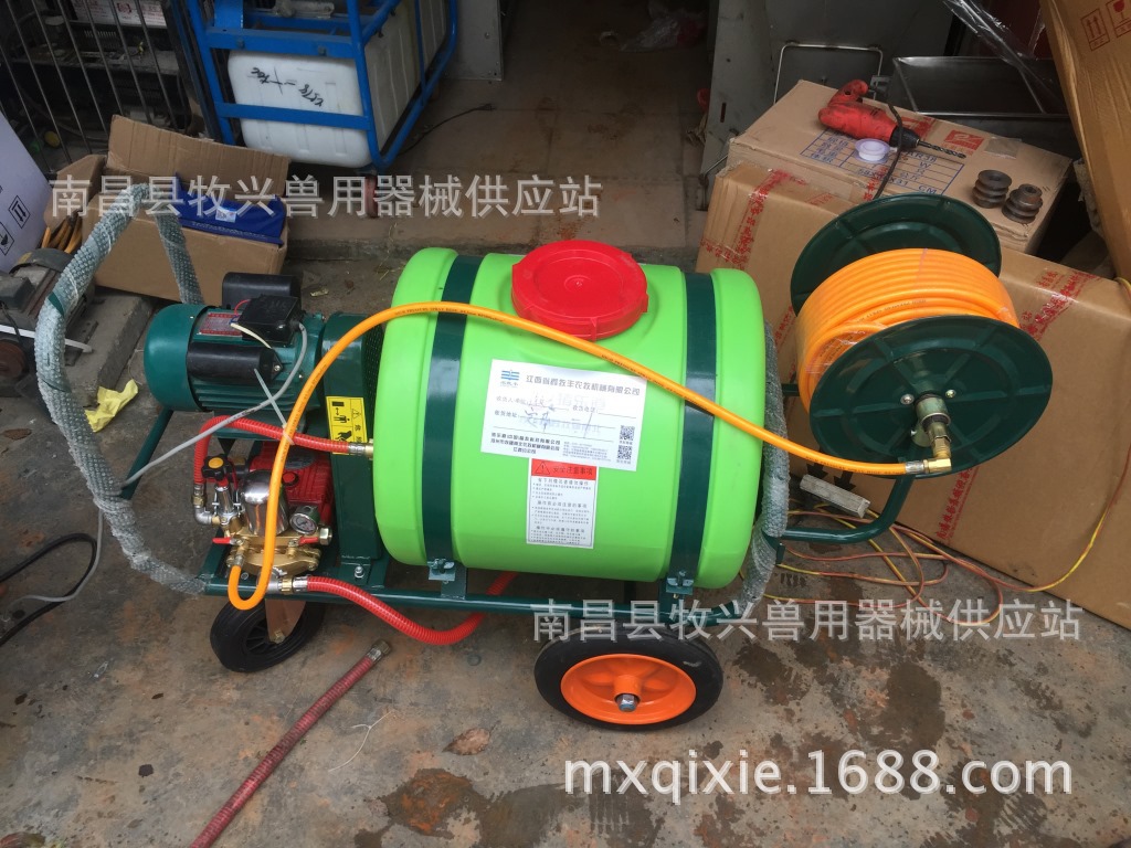 移动高压清洗消毒机汽油喷雾机园林绿化车间马路除尘降温喷洒设备