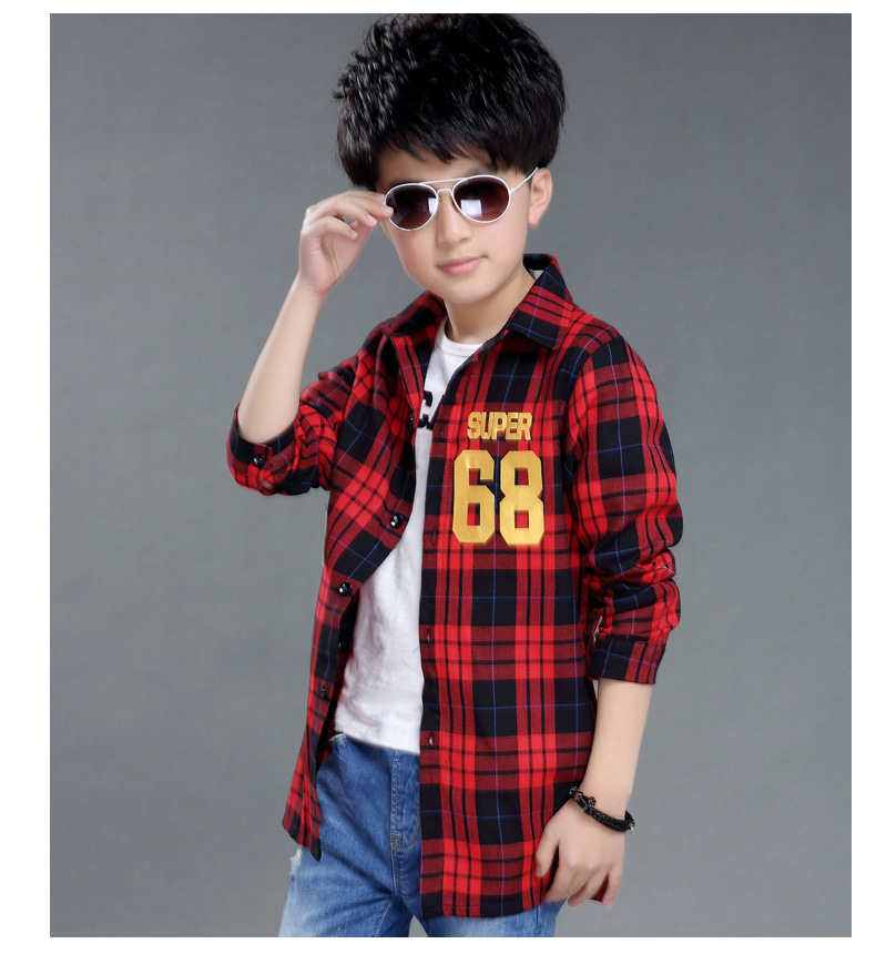 Chemise garcon à manche longue - Ref 2077061 Image 14