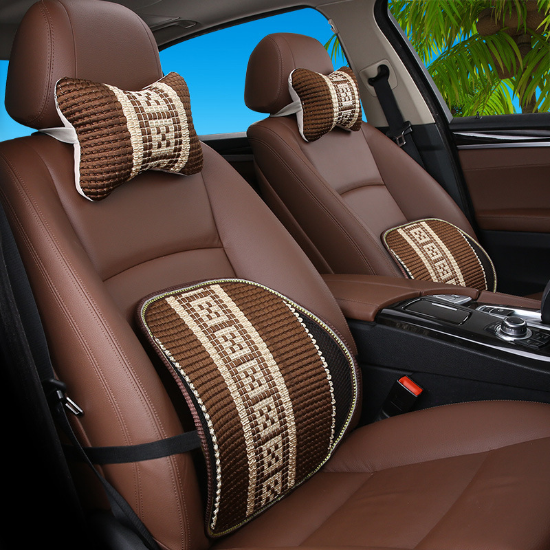 wholesale YR Borneol automobile Headrest Waist suit new pattern Interior trim Supplies Neck Pillow Car Pillow Jewelry
