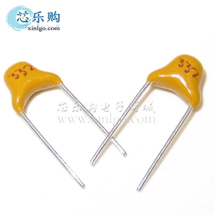 独石332K 3.3NF 50V 间距5.08MM 独石电容