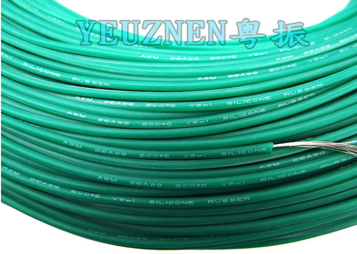 Cable de silicona extra suave 7AWG verde