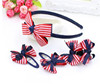 Children's headband, fresh set, hairgrip with bow, hair accessory, Korean style