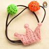 Woven children's pony handmade, hair accessory, Korean style, South Korea, new collection