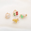 Apple, accessory, earrings, fruit ear clips, Japanese and Korean, wholesale