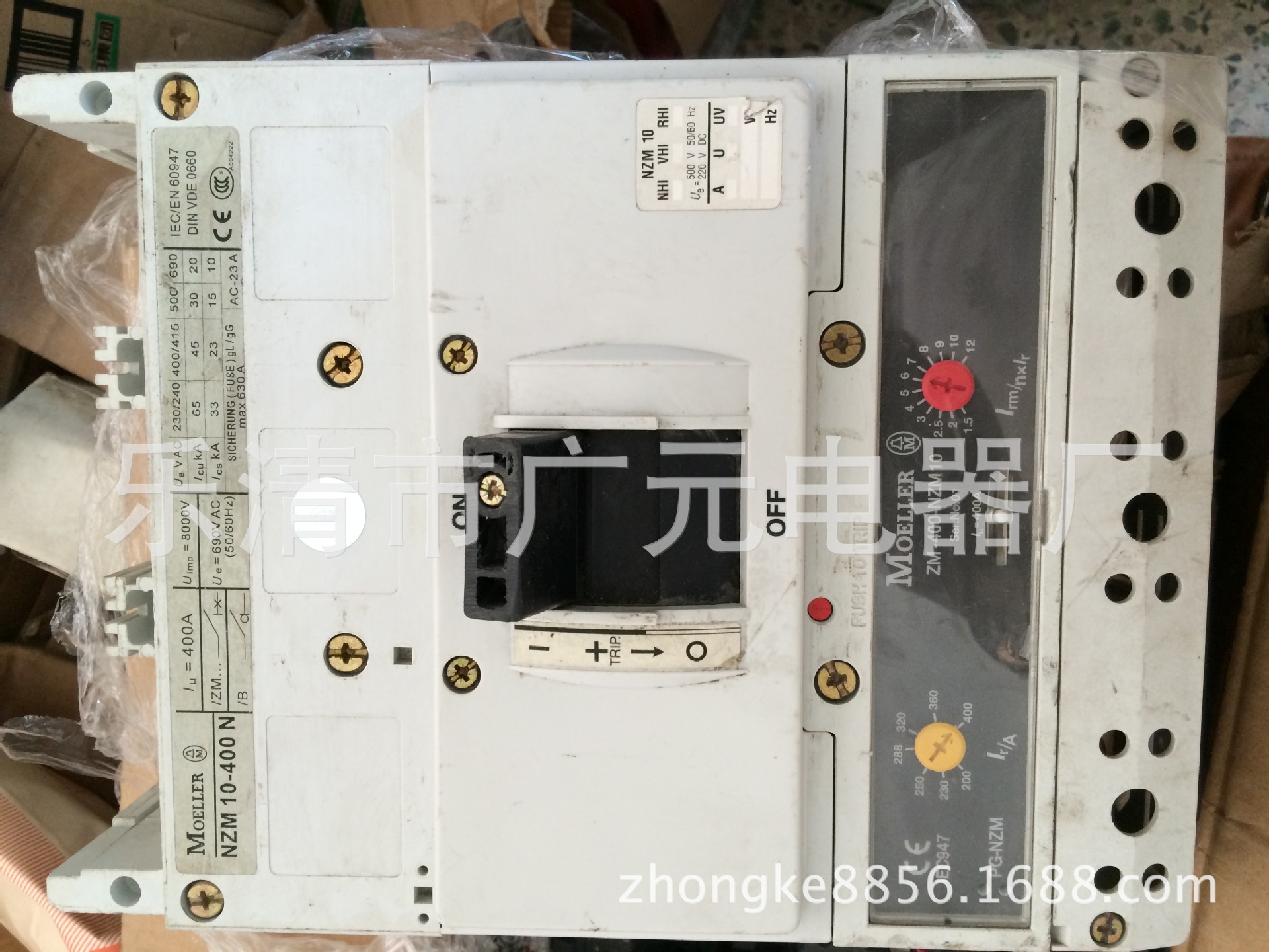 金钟穆勒断路器NZM10-400N ZM-400-NZM10