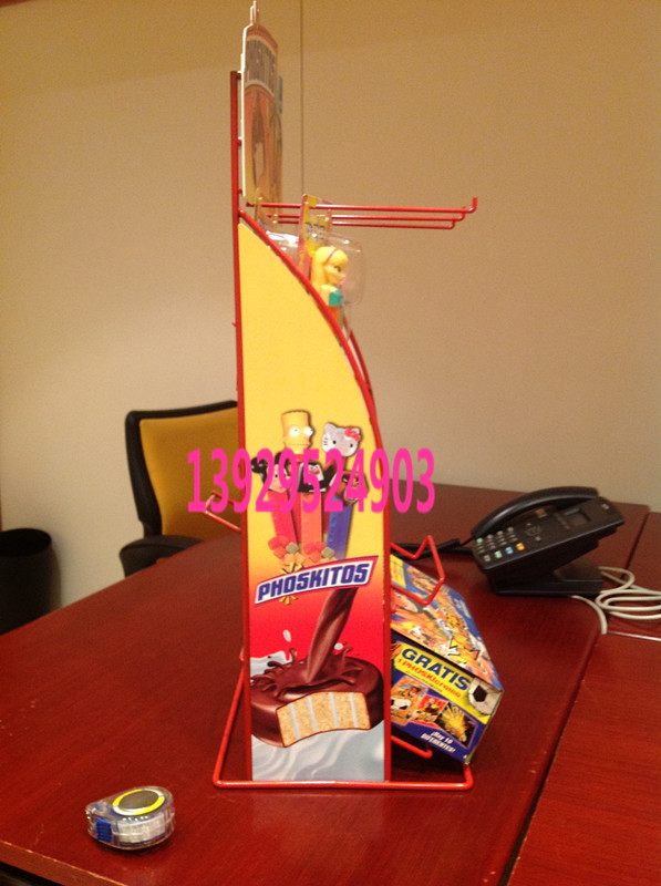 桌面式小挂架，台面展示铁线架， 饮料奶茶零食挂架