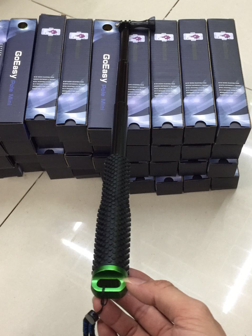 Selfie Stick in use