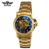 Victor, small golden mechanical watch for leisure, fully automatic