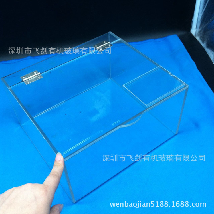矩形平口亚克力食品盒食品零食盒有机玻璃干果盒