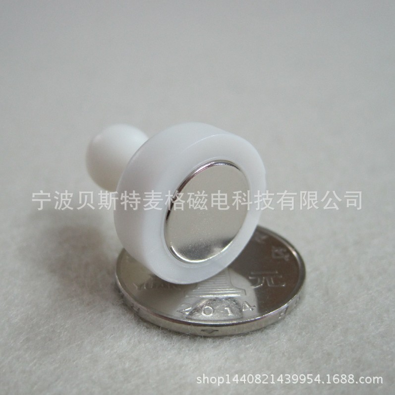 厂家直供 塑料强磁性图钉 教学磁铁图钉 大吸力白板吸 画板吸 - 办公批发网
