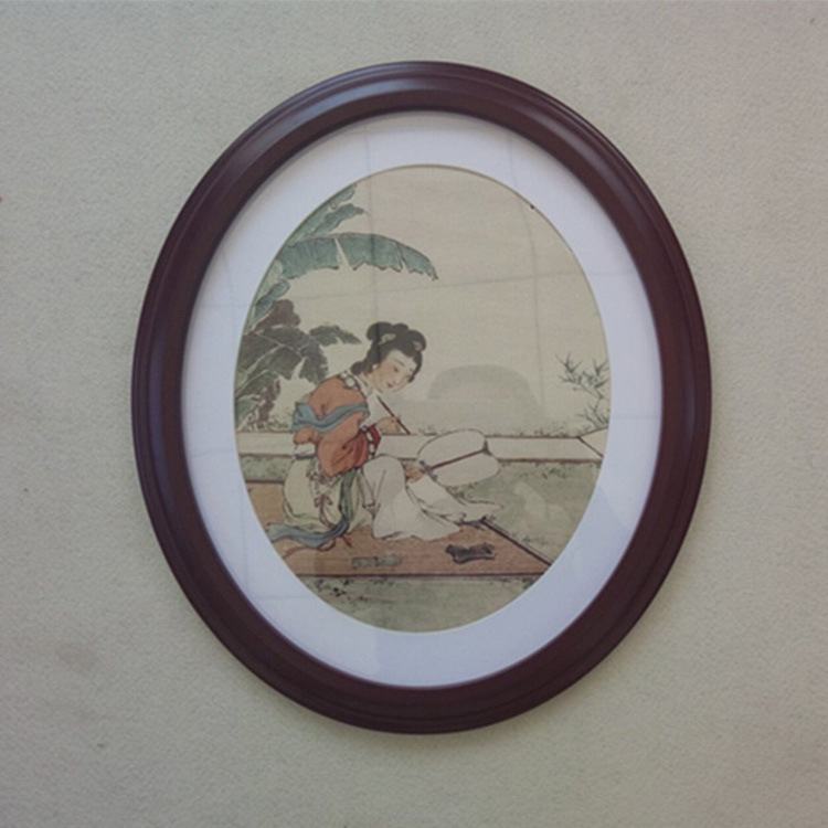 Low price supply 20 inch European oval photo frame living room combination frame simple retro photo hanging photo frame