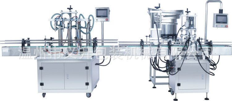 厂家直销4头灌装机+直线旋盖机全自动4头食品